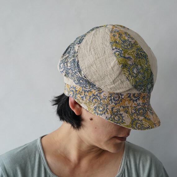 patchwork newsboy cap