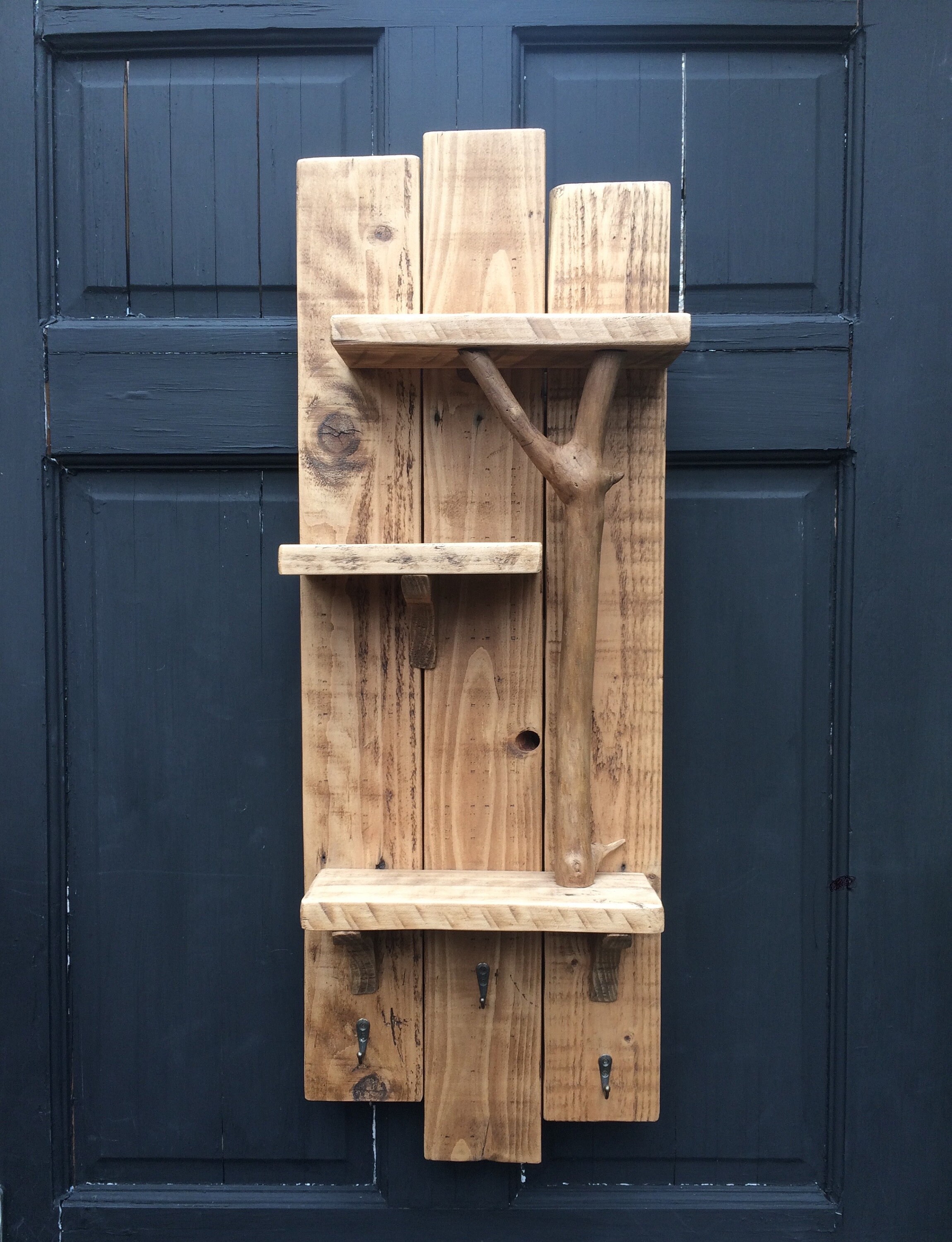 Rustic Handmade Wooden Shelves with Elder Wood branch and Etsy