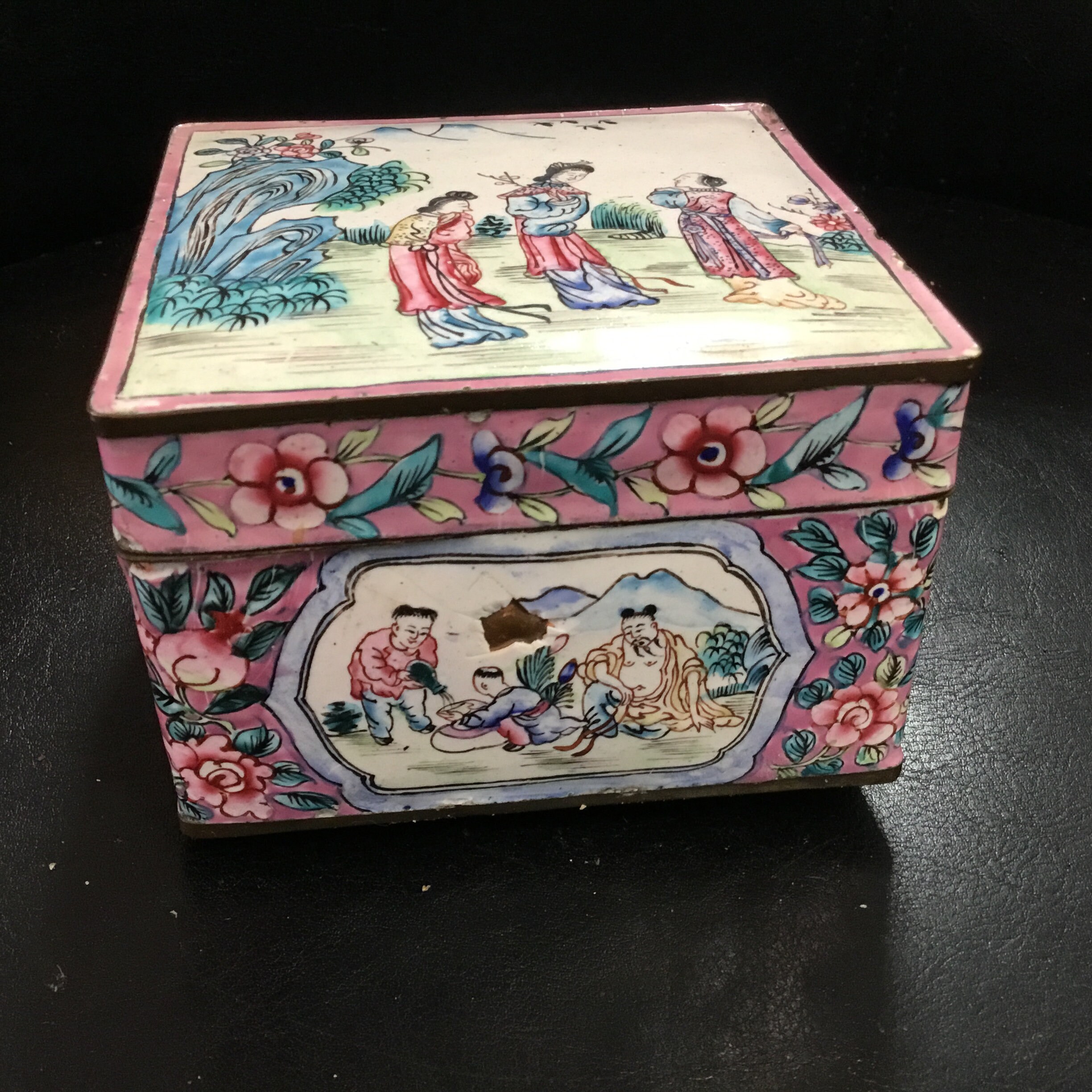 CHINESE ENAMELED BOX Etsy