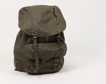 スイス軍 50年代 バックパック ソルト＆ペッパー レザー リュック