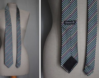 1990's Hannes B striped Silk Tie