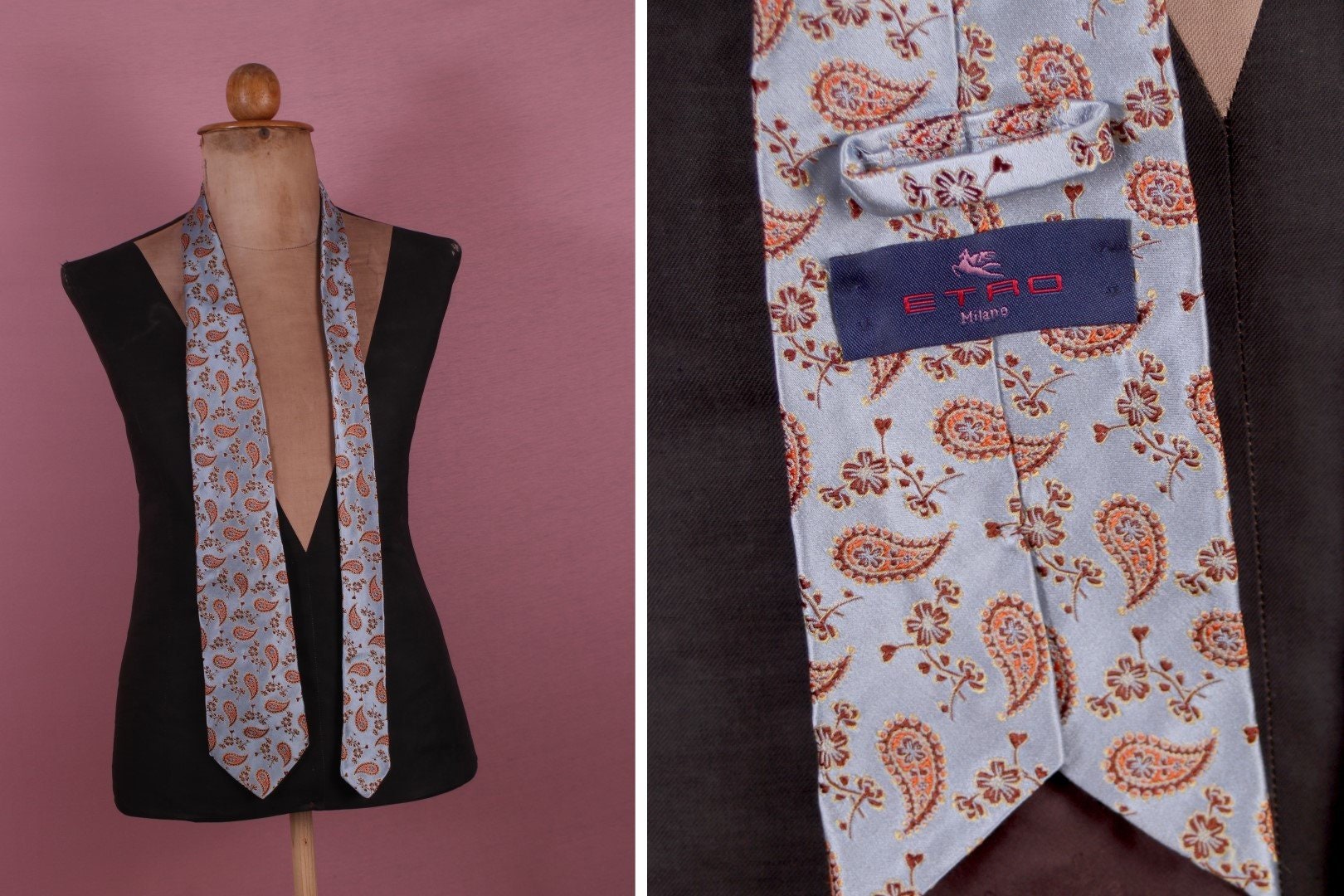 Tie ETRO Men color Blue