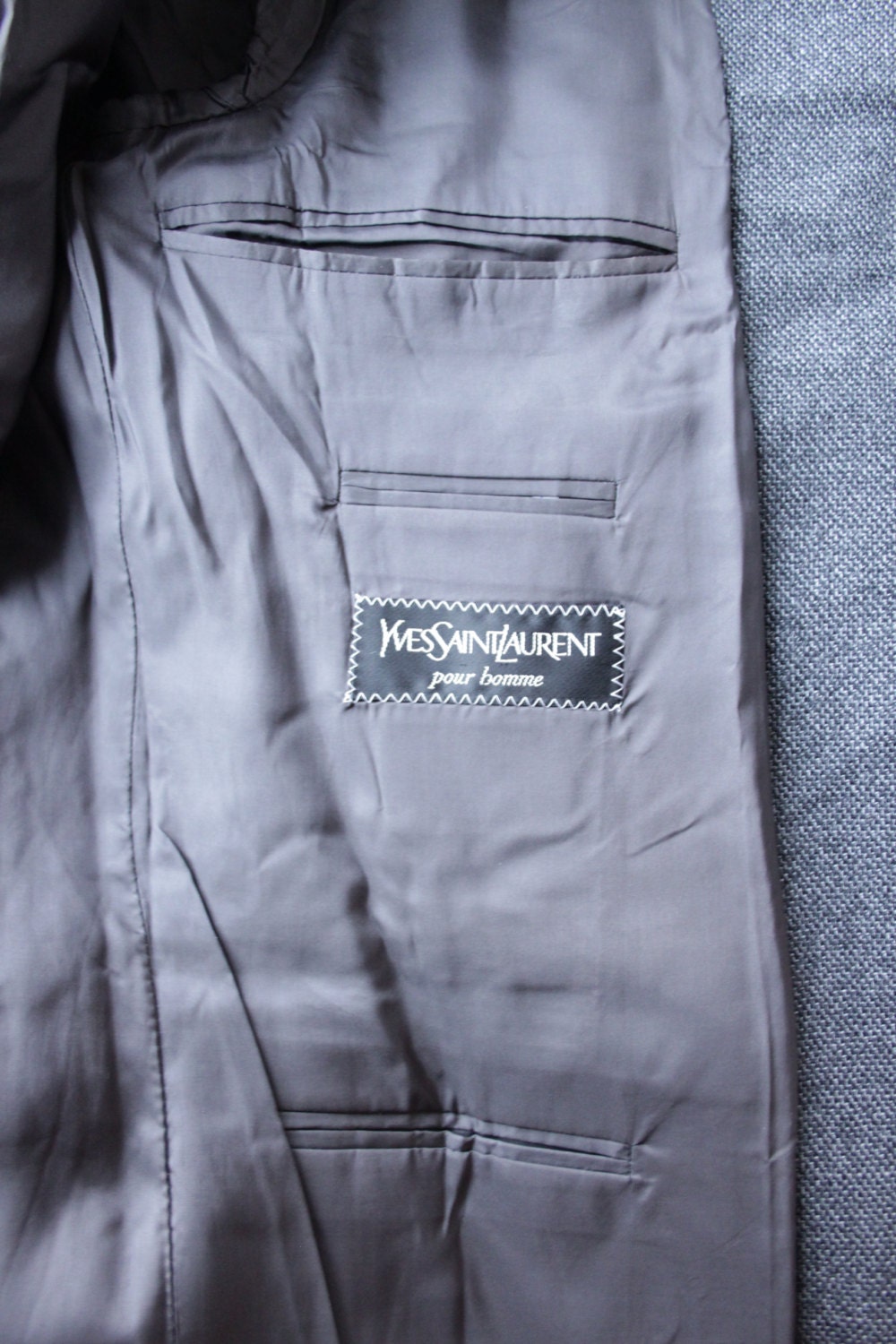 Vintage YSL Wool Blazer Jacket - Yves Saint-laurent Mens Jacket