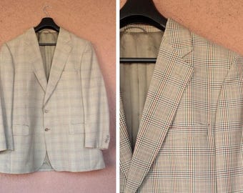 giacca Burberry in tweed di lana con stampa a quadri