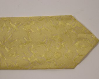 vintage  VERSACE Pale Yellow Silk Tie