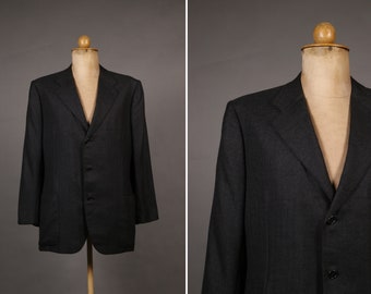 vintage KITON Black Cashmere Blazer - Size 56