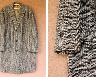 Vintage Frey Wool Winter Coat - Frey Winter Tweed Coat