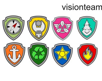 Download Paw Patrol Shields Etsy