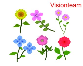Flowers Bundle SVG file, Flowers, Beautiful Flowers Svg, Flowers Clipart, Colour Flowers Garden, Vector file for Cricut