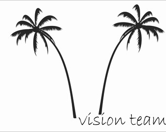 Palmeras SVG, Hojas de palmeras svg, Palmeras Clipart, Palma de playa SVG, Impresiones de palmeras