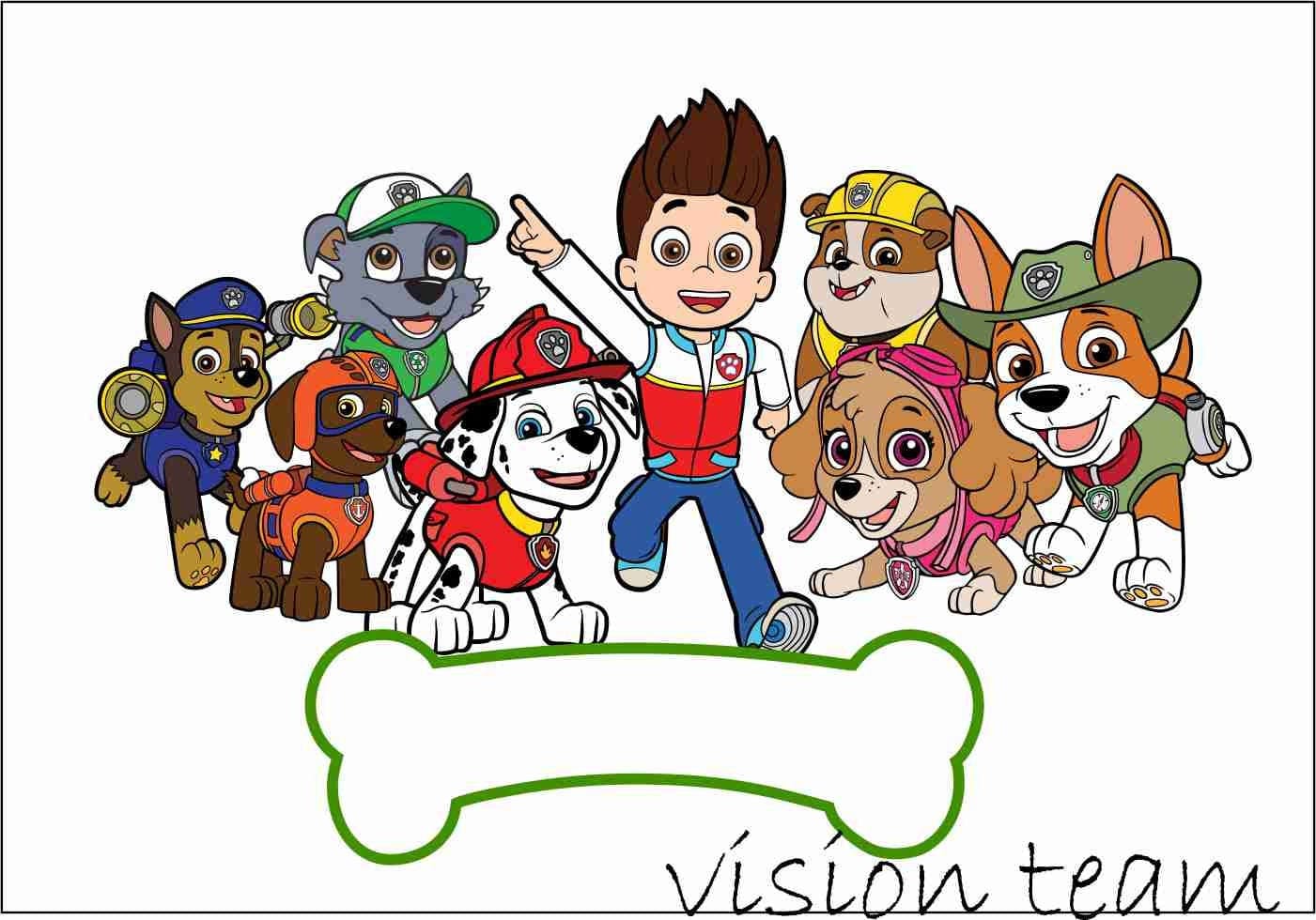 Download Paw Patrol Cut Files Paw Patrol Svg Cutting Files Paw Patrol Svg Files Paw Patrol Svg Vision Team Svg Files For Cricut Embellishments Craft Supplies Tools Kromasol Com