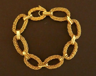 French Signed Gay Freres, Bracelet In 18k Yellow Gold.