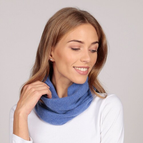 Cashmere Snood Cashmere Wool Scarf Knitted Cashmere Neck - Etsy
