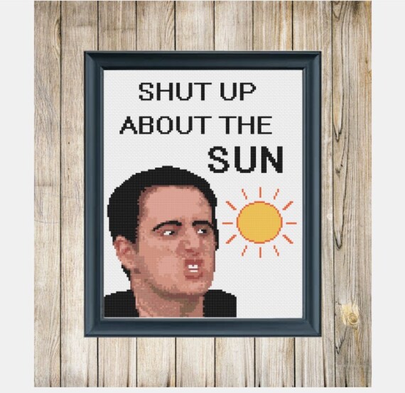8x10 Cross Stitch Pattern The Office Gabe Lewis Etsy