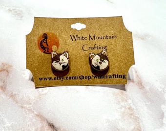 Cat Jewelry, Cute Cat Jewelry, Crazy Cat Lady Earrings, Cat Lovers Gift, Whimsical Cat Earrings, Cat-Themed Jewelry, Cat Accessories, Funny