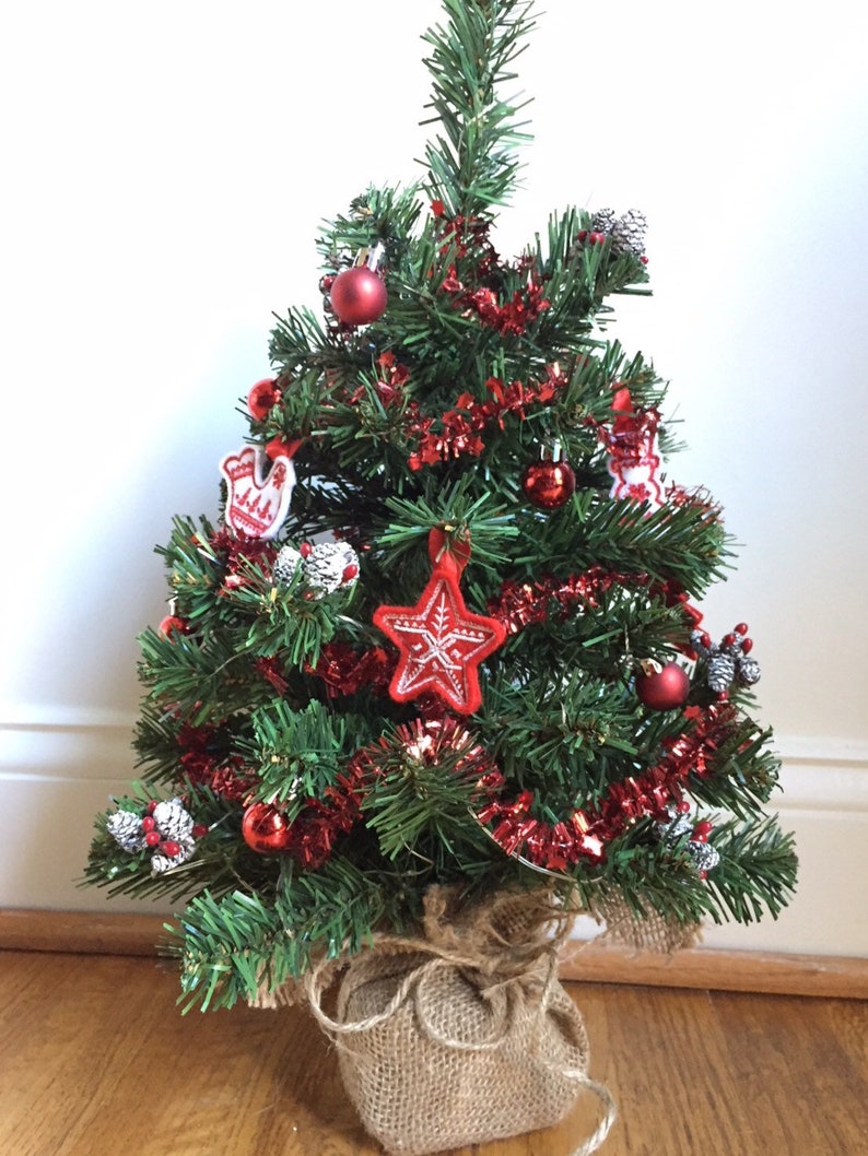Table Top Tree Holiday Desk Decorations Image 0