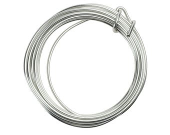 Alambre Parawire de calibre 12 (2,05 mm) resistente al deslustre, bobina de 5 pies (1,5 m), disponible en varios colores.