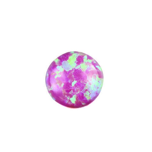 Synthetic Opal Cabochons Bright Pink