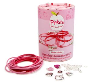 Pipkits Friendship Charm Bead Necklace Kit 3 Necklaces
