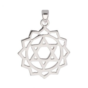 Chakra Heart Sterling Silver Charm Pendant, Sterling Silver Charm, Sterling Silver Pendant, chakra heart, chakra charm