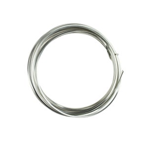 May include: A coil of silver wire, ideal for jewellery making or crafting projects.