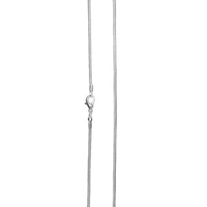 Silver Plated Superior 1.85mm Round Snake Chain