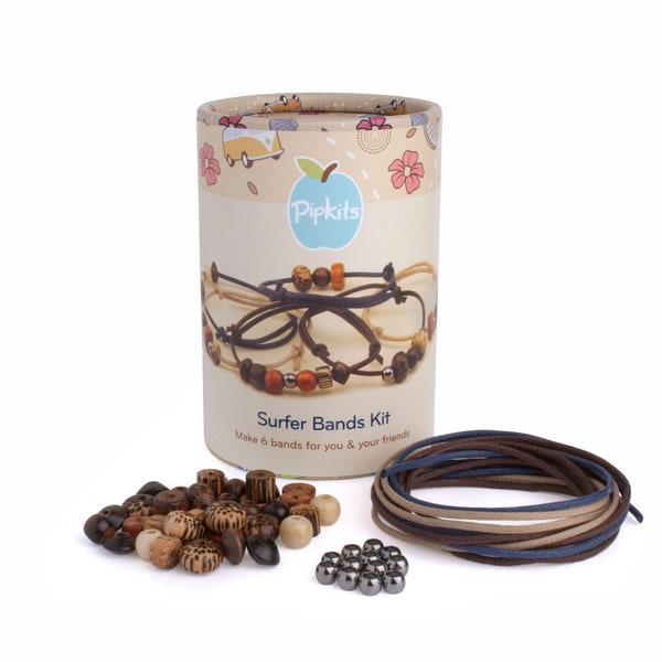 Pipkits Surfer Strands Jewellery Making Kit, Each design makes 6 Bracelets for you to make, wear or share with Friends