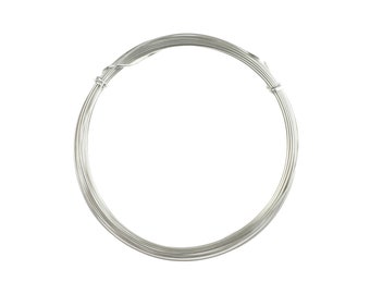 Parawire calibre 18 (1,02 mm), alambre semicircular resistente al deslustre, bobina de 7 yardas (6,4 m), disponible en varios acabados
