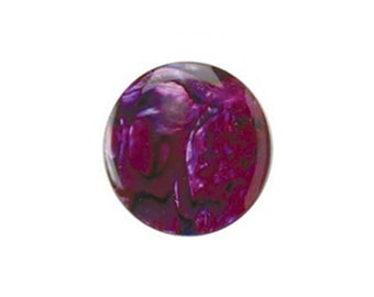 Round Red/Pink Abalone Cabochons