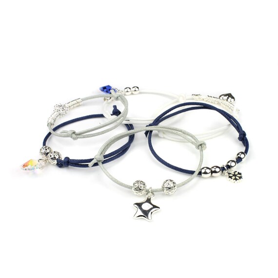 Pippin Pink Hearts Beads Friendship Necklace Kit Charms /& Cords for 3