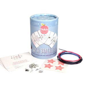 Wish Bracelets Kit-By Pipkits , Hace 4 pulseras de deseos individuales con tarjetas de montaje