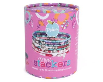 Juego de pulseras apilables Pipkits, regalo de amistad, regalos para niñas, pulsera elástica infantil, kit para hacer joyas (Reino Unido), kit de pulseras DIY