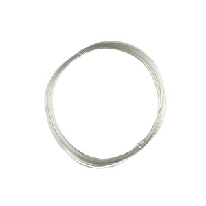 May include: A coil of silver wire, perfect for jewelry making or crafting projects.
