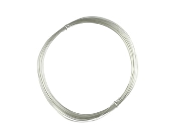 Parawire calibre 21 (0,71 mm), alambre semicircular resistente al deslustre, 4 yardas (3,6 m), disponible en varios acabados