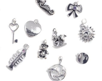 Silver Plated Charm Pack Mix (10 pieces)