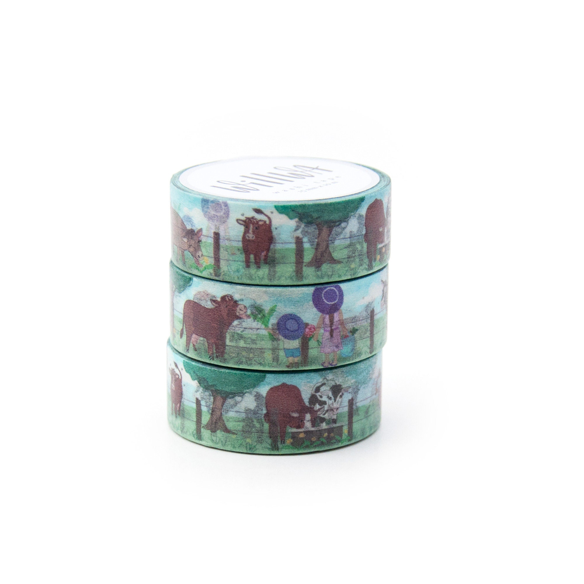 Grazing Cows Washi Tape 15mmx10m Summer in the Countryside - Etsy