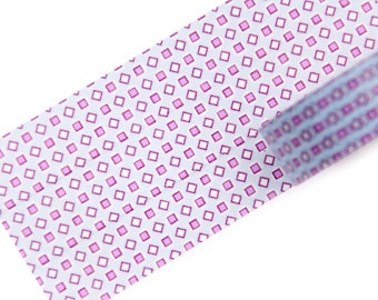 Pop Diamond - lazy blue purple and white washi tape 15mm x 10m - Happy tape with a modern and pop art feeling