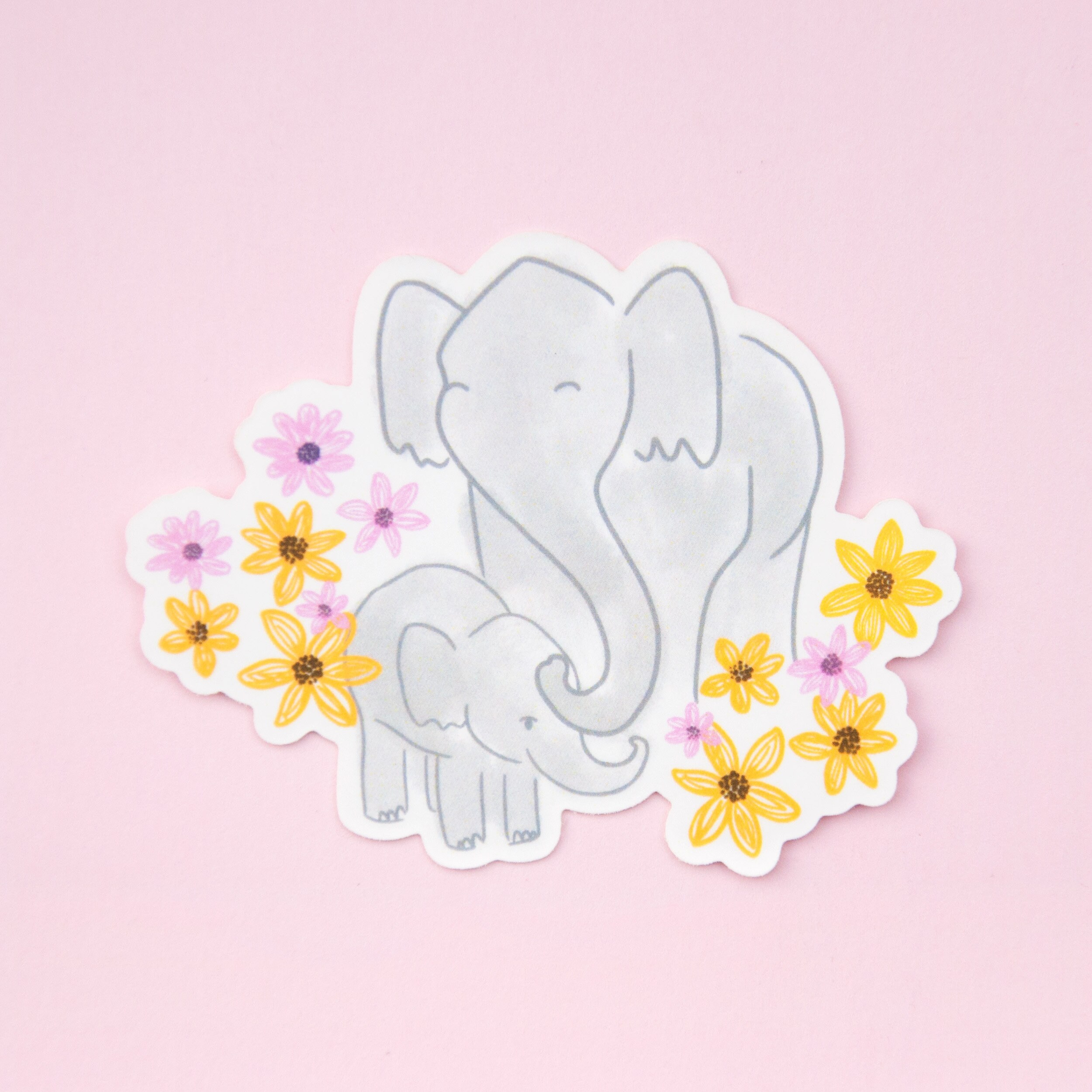 Endangered Animals Stickers - Cute Panda Elephant and Tiger - Die Cut ...