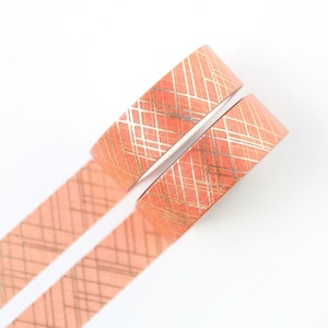 Sophisticated Lines goudfolie washitape 15 mm x 10 m - uniek washitape cadeau voor creatieve vriend - Zweeds washitape-ontwerp