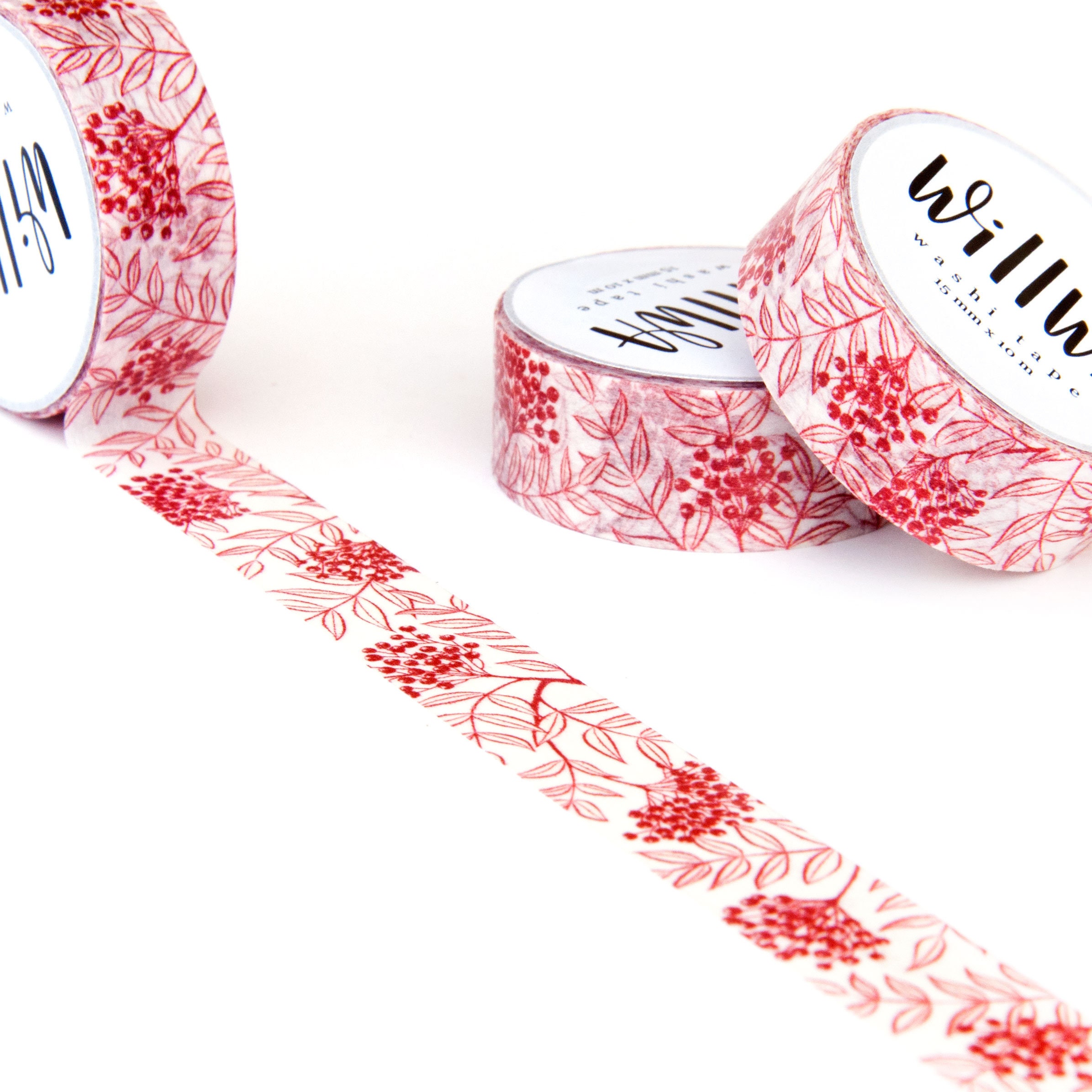 Pink Lace Floral Washi Tape - 15mm