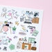 My Working Place Deco Stickers - Planner & Journal Sticker Sheet - Pastel Colored Stickers of Planners and Desks - Swedish Design by Willwa 