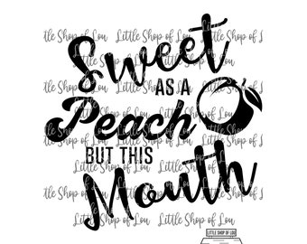 Download Sweet As A Peach Svg Etsy