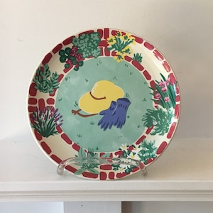 Portugal Hand Painted Plate “Garden Party”
