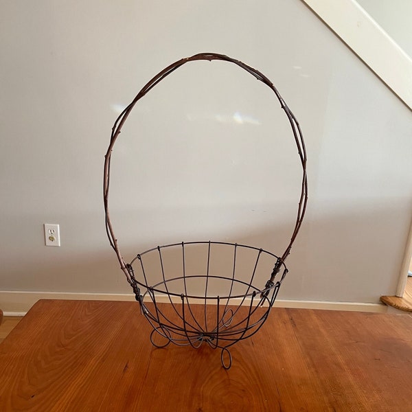 Wire Egg Basket Etsy