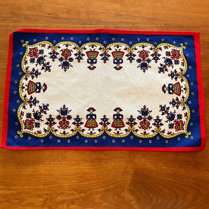 Vtg. Swedish Table Scarf