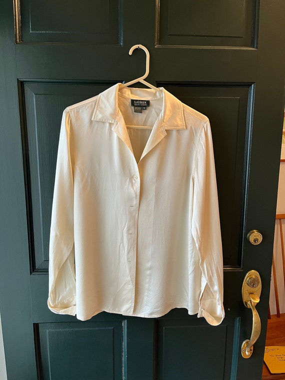 Vtg. Ralph Lauren Silk Blouse