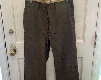 WW 11 US Army Green Wool Pants