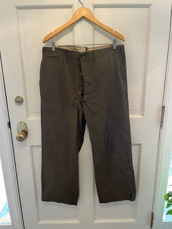 WW 11 US Army Green Wool Pants