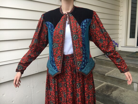 Vintage Shuttles and Seawinds Red Paisley Designer