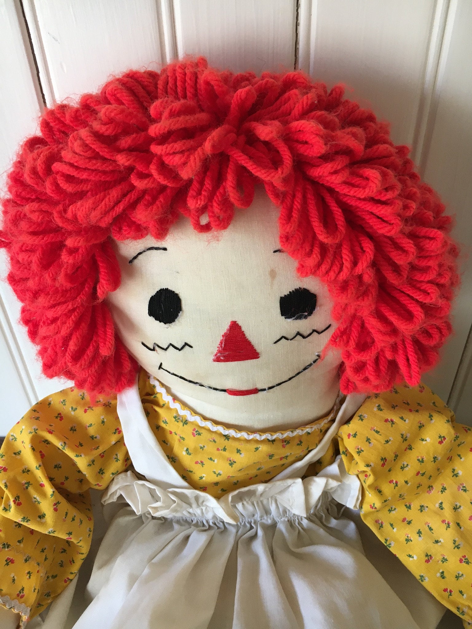 Vintage Handmade Raggedy Ann Doll 24 Tall - Etsy